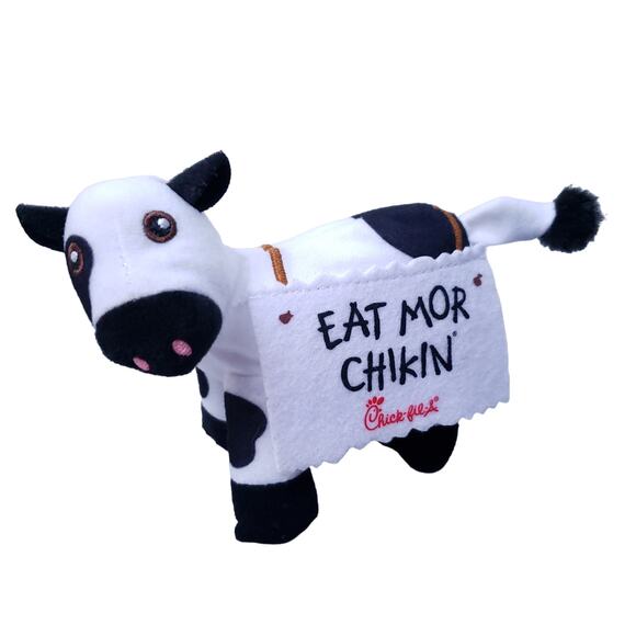 Chick-Fil-A | Toys | Chick Fil A Cow Plush 6 Eat Mor Chikin Sign ...